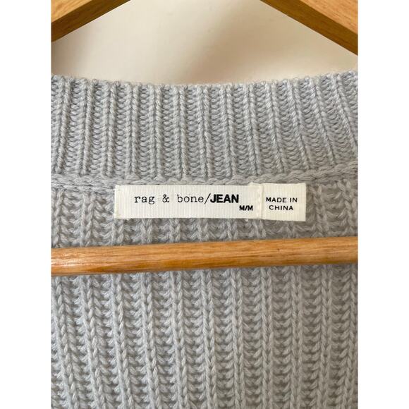 Rag & Bone  Ivy Lace - Up V Neck Wool Sweater - Picture 5 of 7